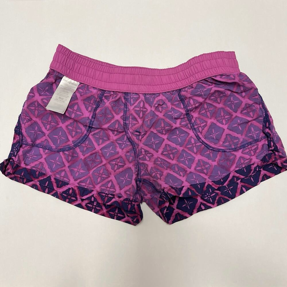 Vtg Patagonia Costa Rica Baggies 3” Shorts Pink Purple Girl’s XXL Women’s XS S - Picture 9 of 10
